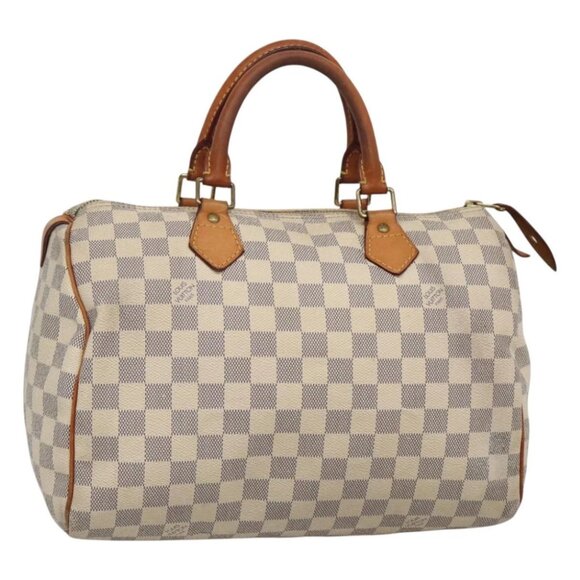 LOUIS VUITTON Damier Azur Speedy 30 Hand Bag N41533 LV Auth BA2069 - Picture 1 of 14